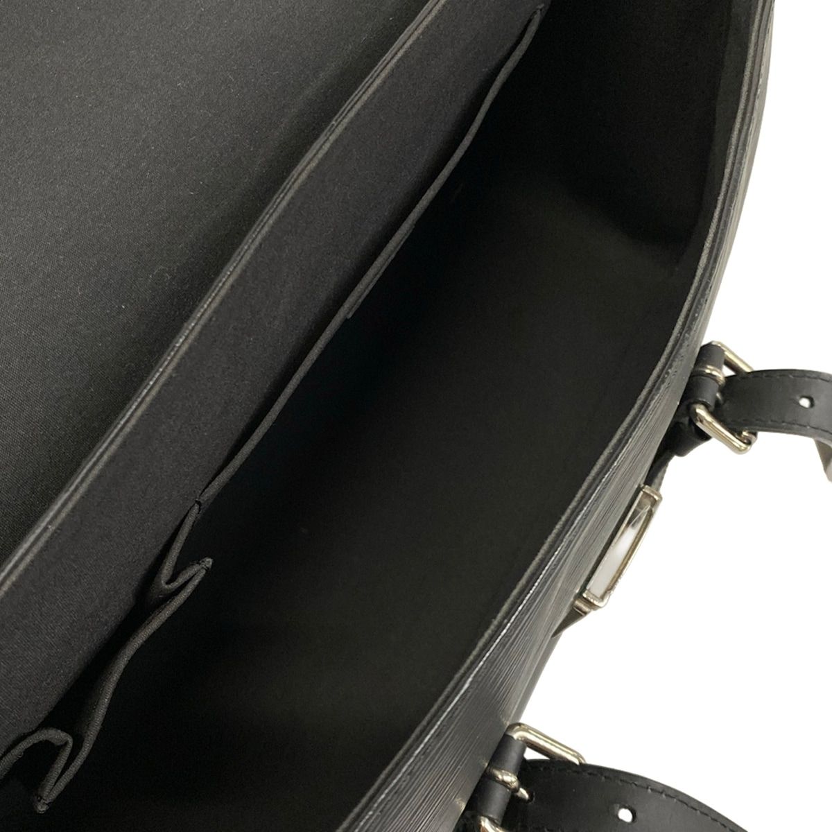 Louis Vuitton Shoulder Bag Epi Segur MM Noir Leather — view 7