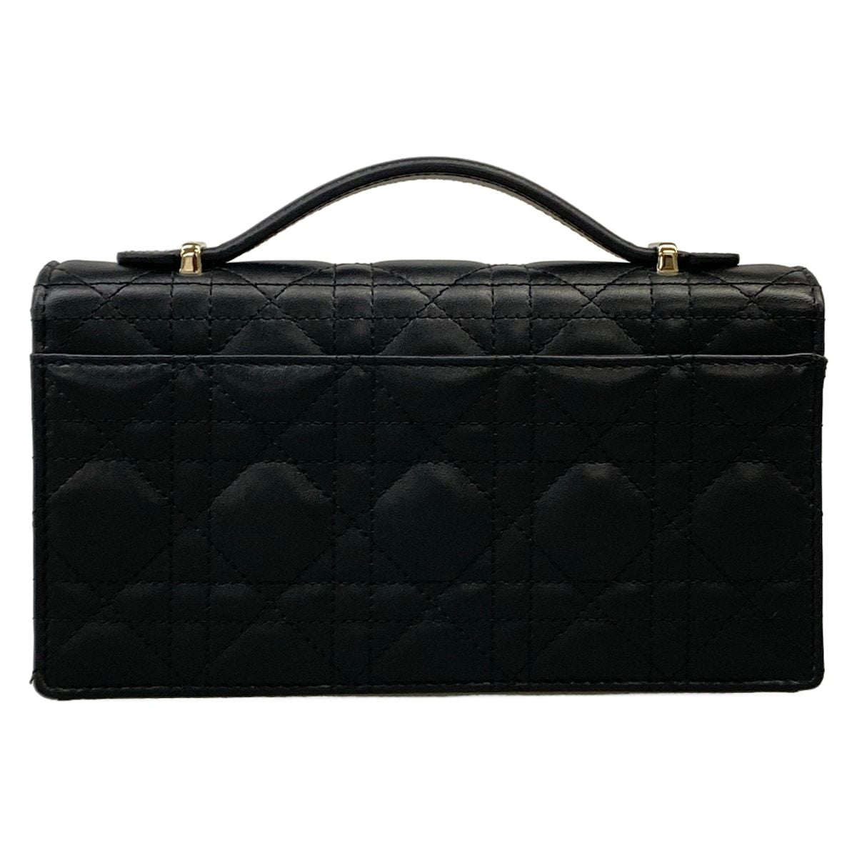 Dior My Mini Bag Black Cannage Stitch Lambskin — view 3
