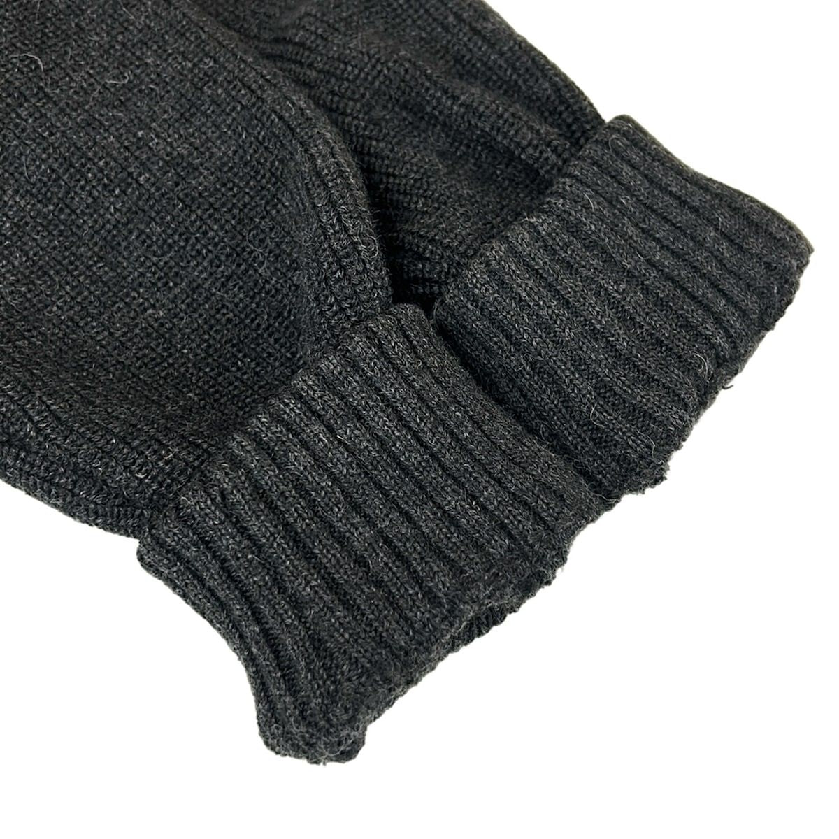 Moncler Jacket M Maglione Tricot Cardigan Dark Gray Bordeaux Down — view 9