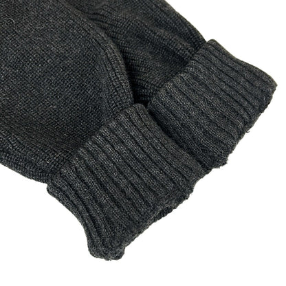 Moncler Jacket M Maglione Tricot Cardigan Dark Gray Bordeaux Down — view 9