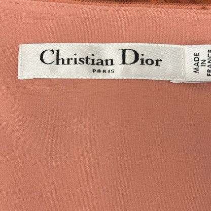 Dior Long Skirt I 40 Pink Tulle Pleats Dot Pattern — view 3