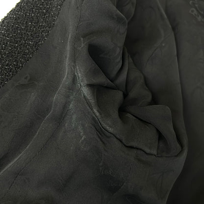 Chanel Jacket 36 S Black Dark Navy Tweed Magic Tape Cotton — view 9