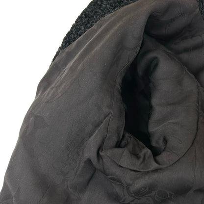 Chanel Jacket 38 M Black Silver Zip Up Long Sleeve Autumn Winter Silk — view 8