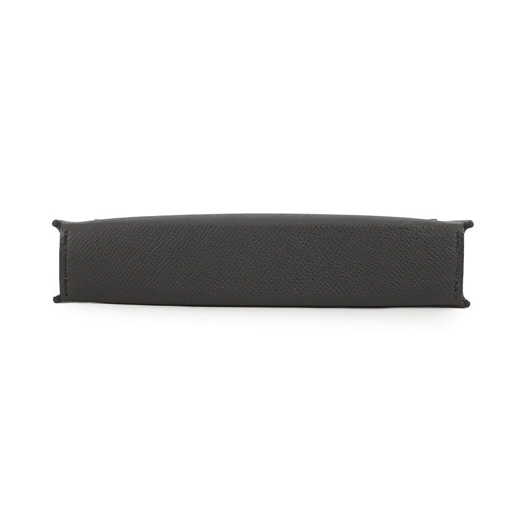 Hermes Shoulder Wallet Nap to Go Black Silver Epsom — view 3