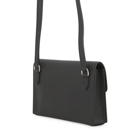 Hermes Shoulder Wallet Nap to Go Black Silver Epsom — view 2