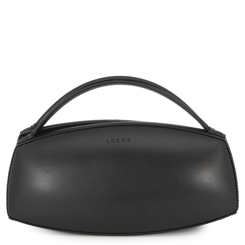 Loewe Handbag Logo Leather Black