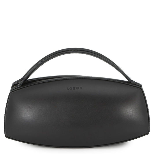 Loewe Handbag Logo Leather Black