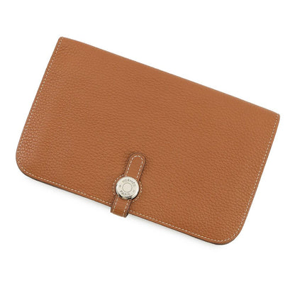 Hermes Wallet Dogon GM Gold Silver Togo