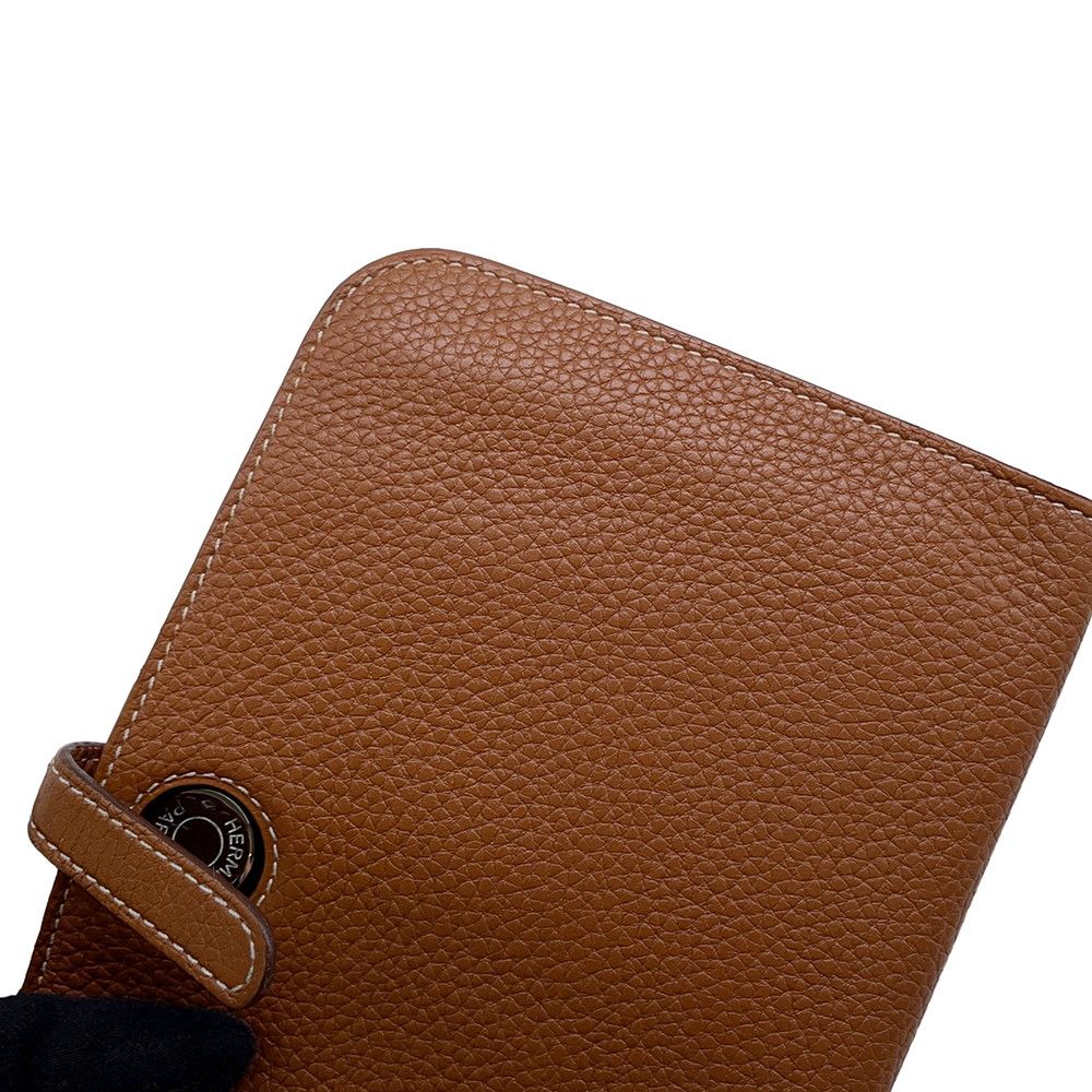 Hermes Wallet Dogon GM Gold Silver Togo — view 7