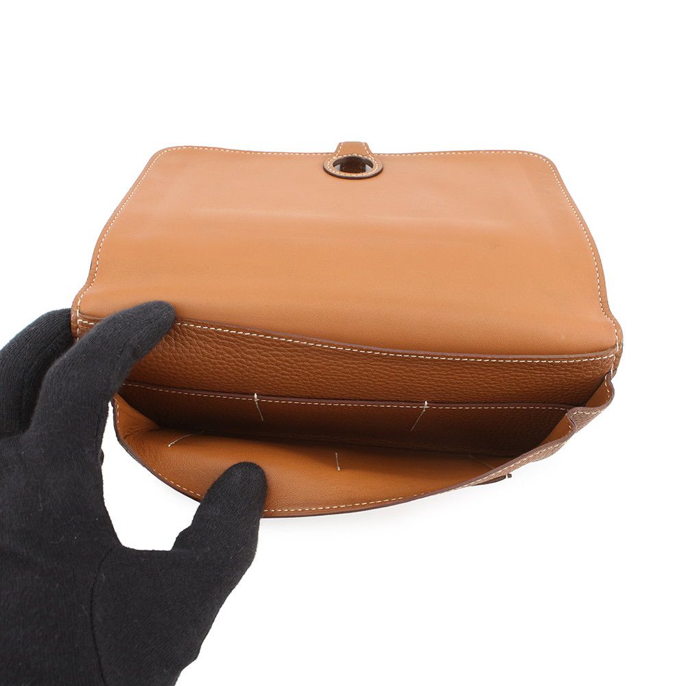 Hermes Wallet Dogon GM Gold Silver Togo — view 6