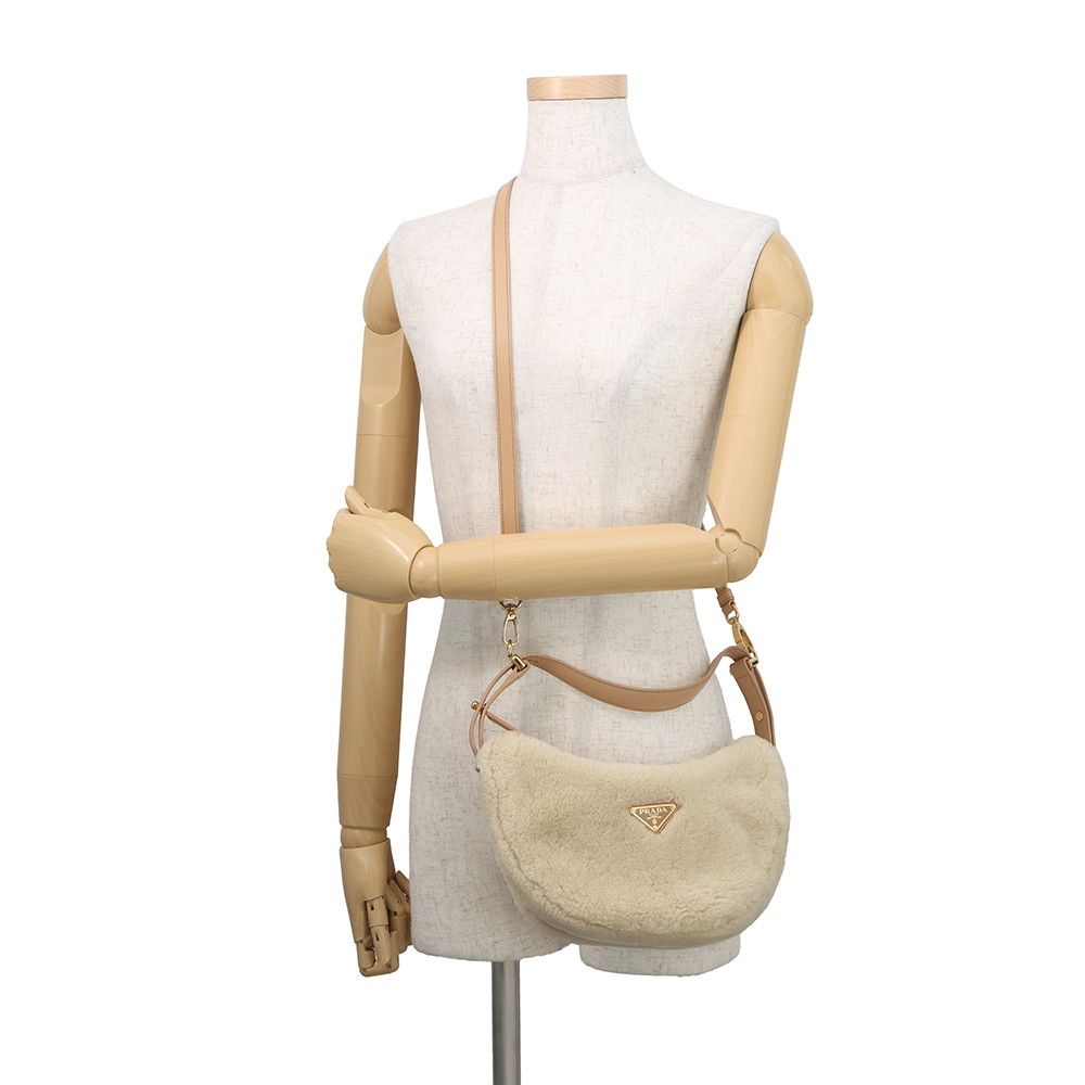 Prada Handbag Small Shearling Leather 2-Way — view 5