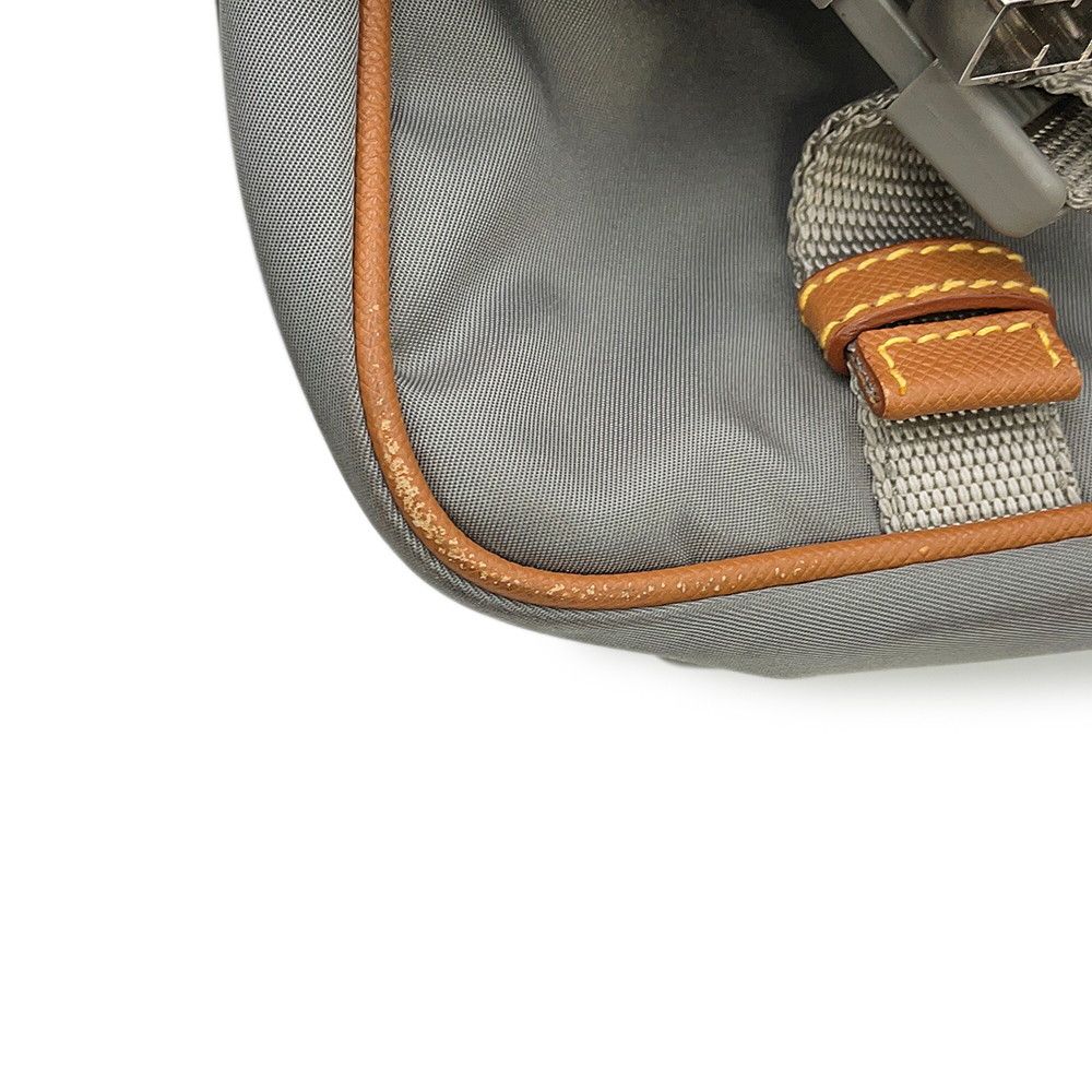 Prada Shoulder Bag Triangle Logo Nylon Leather Black — view 8