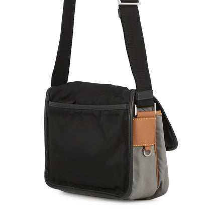Prada Shoulder Bag Triangle Logo Nylon Leather Black — view 2