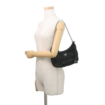 Prada Shoulder Bag Re Edition Leather 2-Way Black — view 4