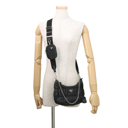 Prada Shoulder Bag Re Edition Leather 2-Way Black — view 5