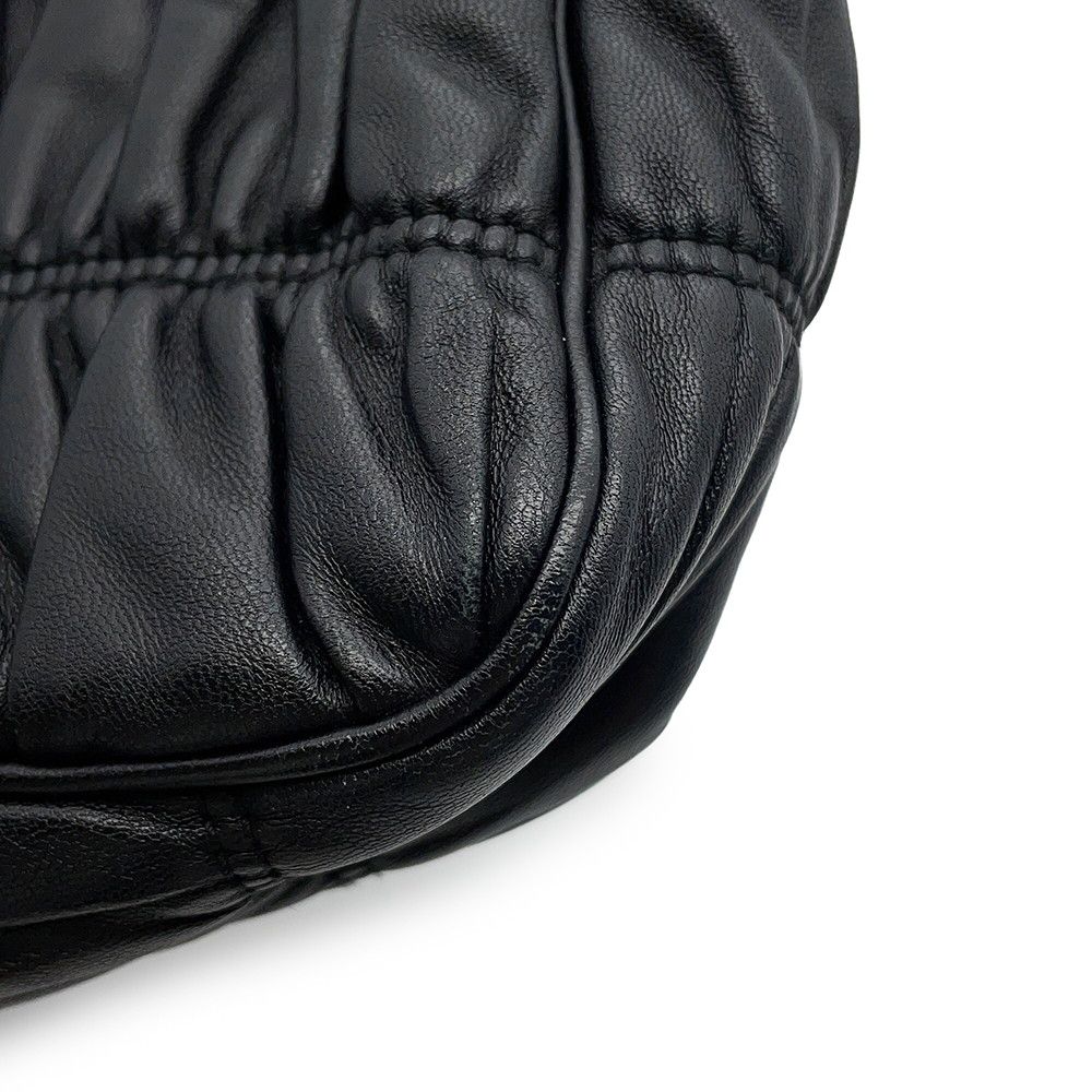Prada Shoulder Bag Re Edition Leather 2-Way Black — view 8