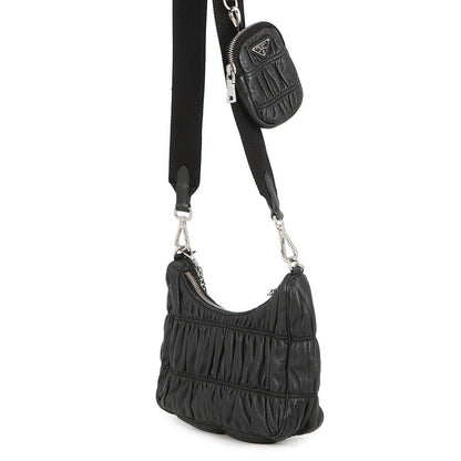 Prada Shoulder Bag Re Edition Leather 2-Way Black — view 2