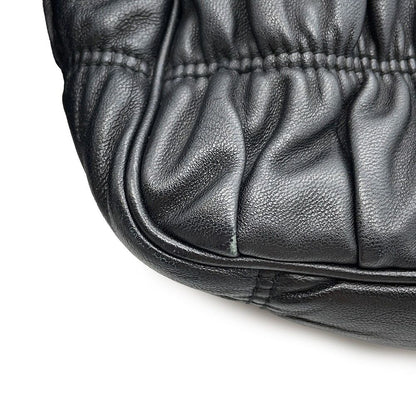 Prada Shoulder Bag Re Edition Leather 2-Way Black — view 9