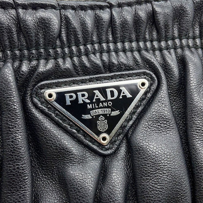 Prada Shoulder Bag Re Edition Leather 2-Way Black — view 7