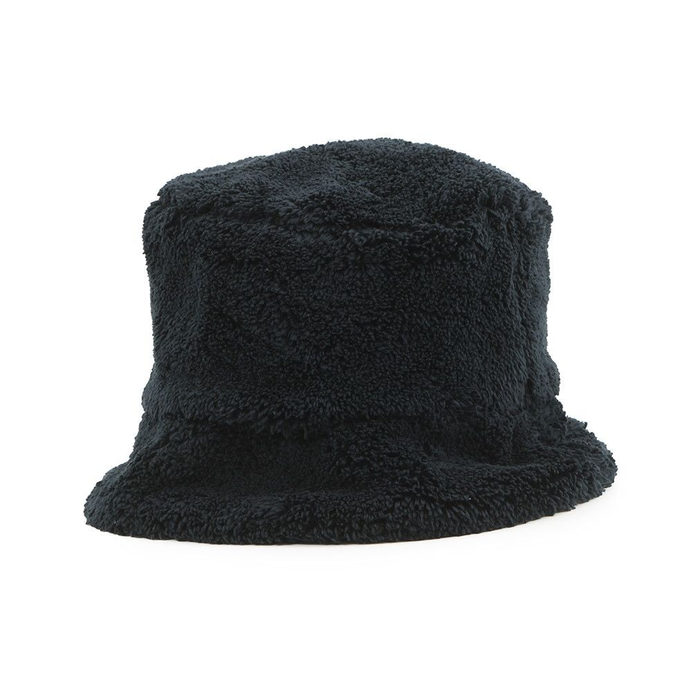 Prada Hat Logo Embroidery Bucket Hat Polyester S Hat Black — view 3