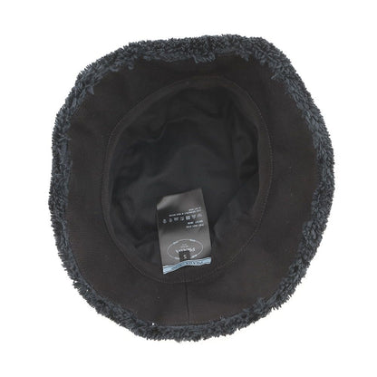 Prada Hat Logo Embroidery Bucket Hat Polyester S Hat Black — view 5