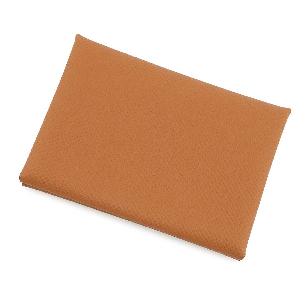 Hermes Coin Case Calvi Duo Gold Silver Epsom Wallet