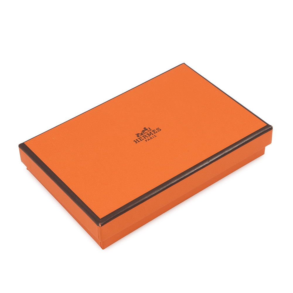 Hermes Coin Case Calvi Duo Gold Silver Epsom Wallet — view 8