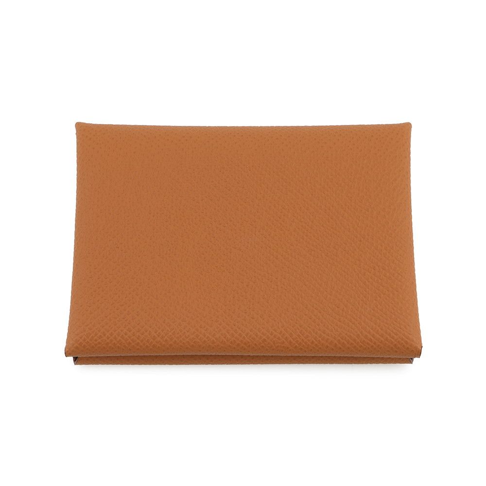 Hermes Coin Case Calvi Duo Gold Silver Epsom Wallet — view 3