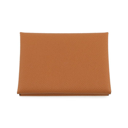 Hermes Coin Case Calvi Duo Gold Silver Epsom Wallet — view 3