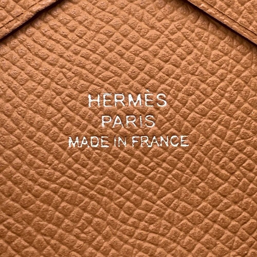Hermes Coin Case Calvi Duo Gold Silver Epsom Wallet — view 7