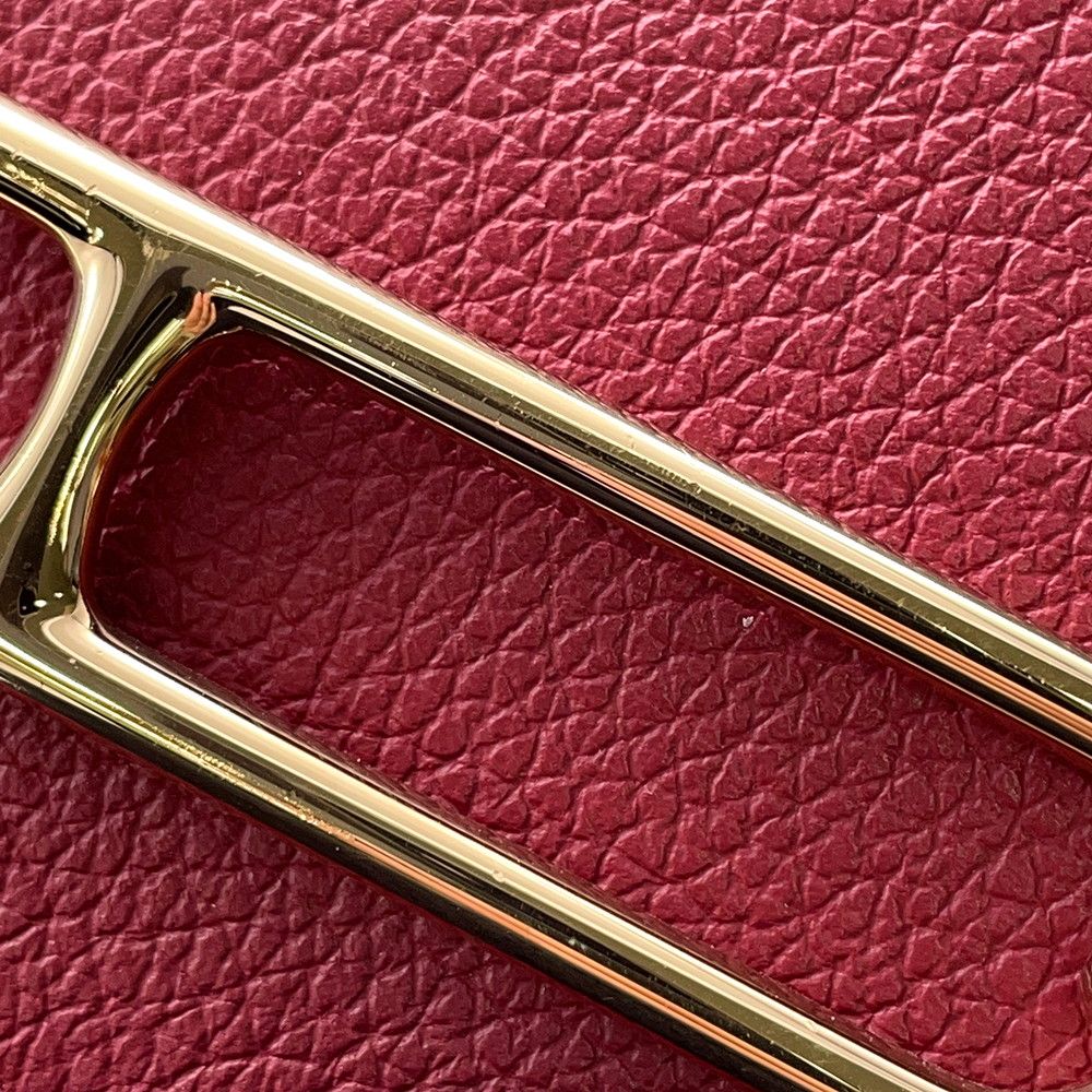 Hermes Wallet Roulis Slim Rouge Ash Gold Evercolor — view 8