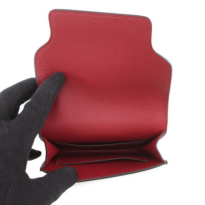 Hermes Wallet Roulis Slim Rouge Ash Gold Evercolor — view 6