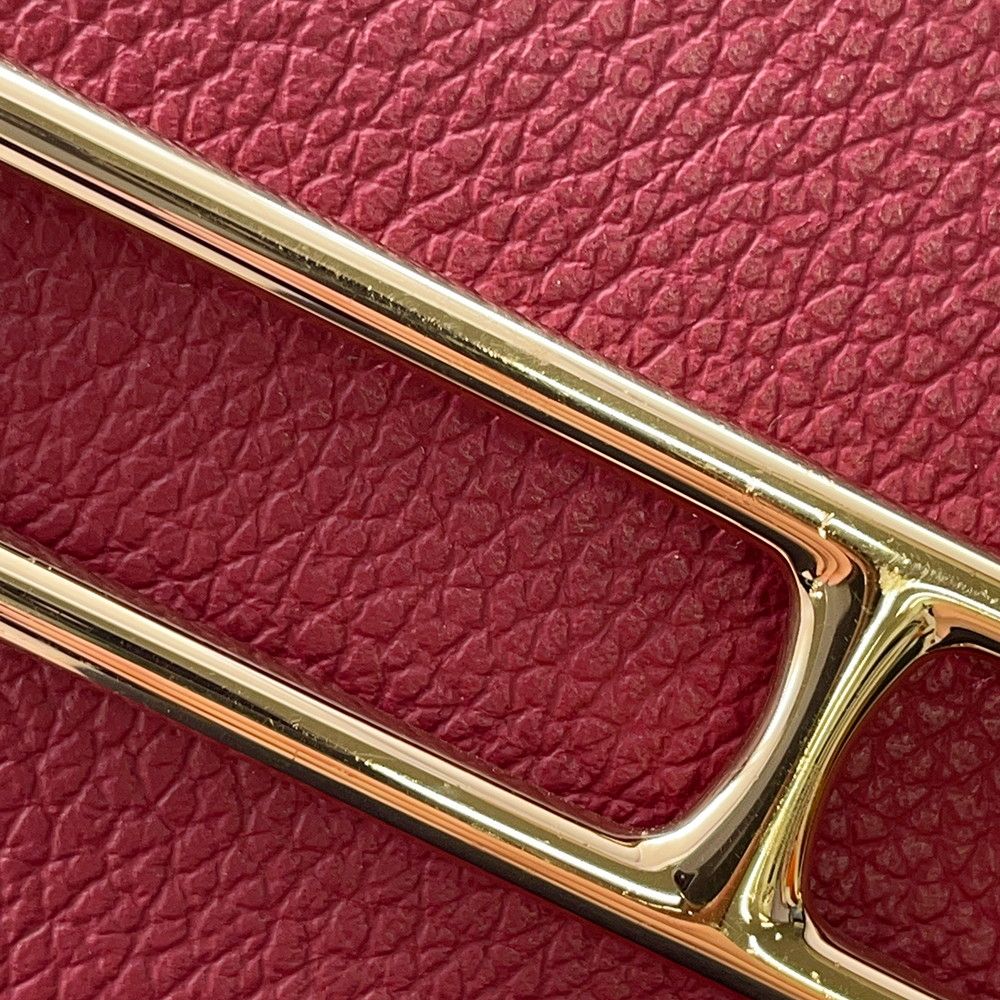 Hermes Wallet Roulis Slim Rouge Ash Gold Evercolor — view 9