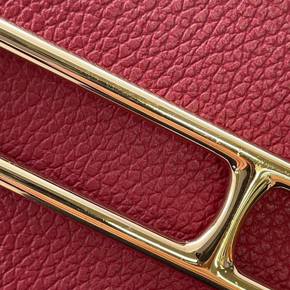 Hermes Wallet Roulis Slim Rouge Ash Gold Evercolor — view 9