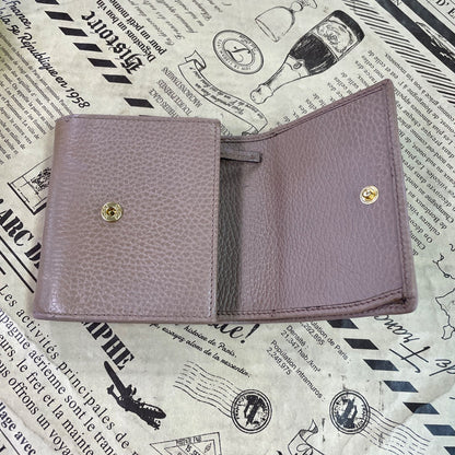 Gucci Fold Wallet Compact Leather GG Marmont Gray — view 7