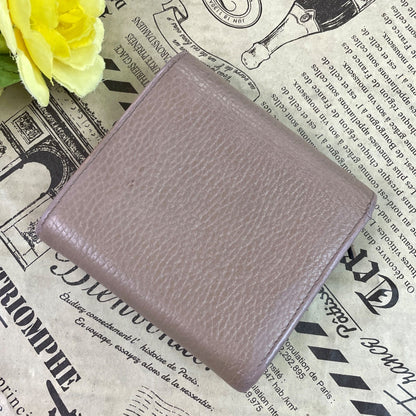 Gucci Fold Wallet Compact Leather GG Marmont Gray — view 3