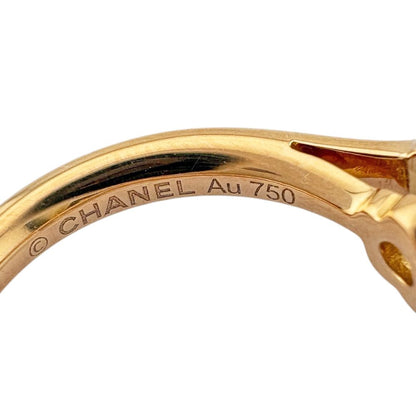 Chanel Camellia Ring 18k Gold Diamond — view 7