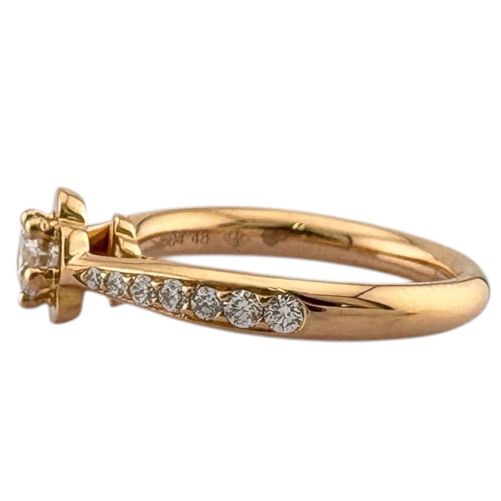 Chanel Camellia Ring 18k Gold Diamond — view 4