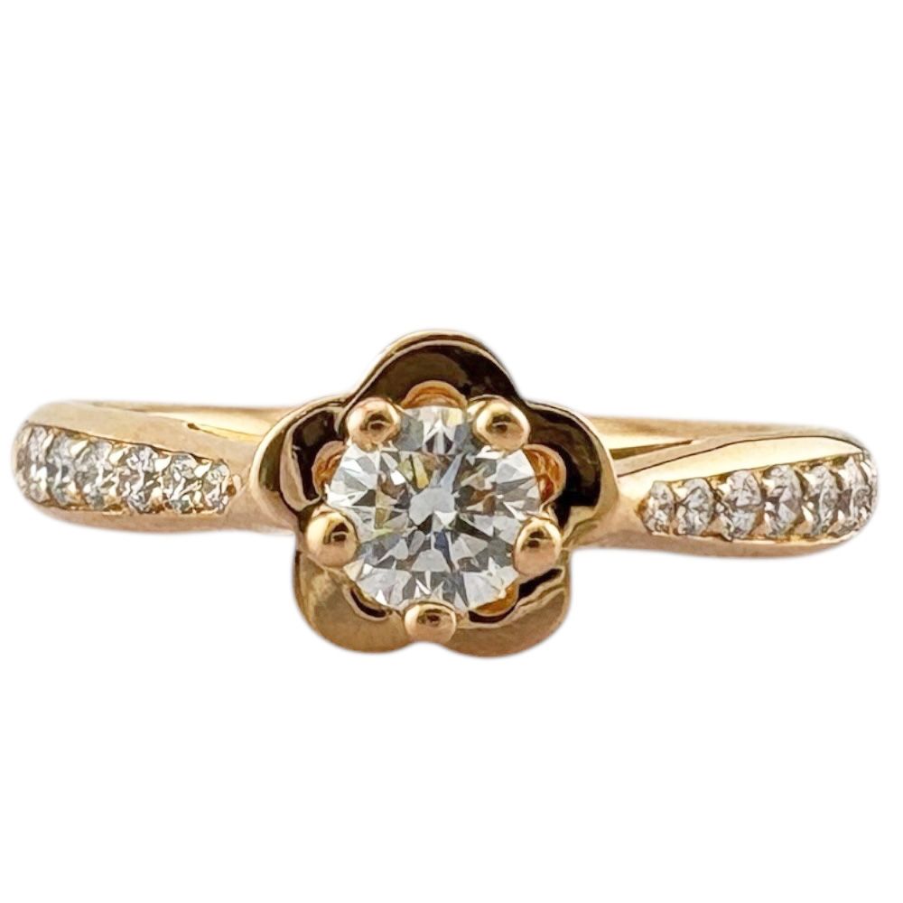 Chanel Camellia Ring 18k Gold Diamond — view 3