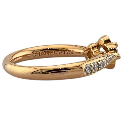 Chanel Camellia Ring 18k Gold Diamond — view 6