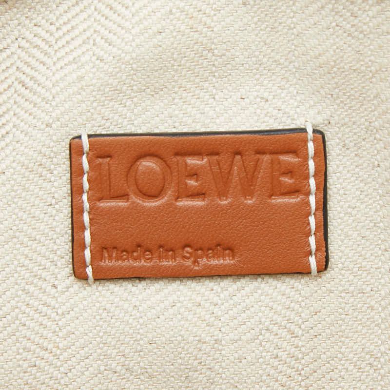 Loewe Repeat Anagram Tpouch Clutch Light Green Brown Canvas Leather — view 9