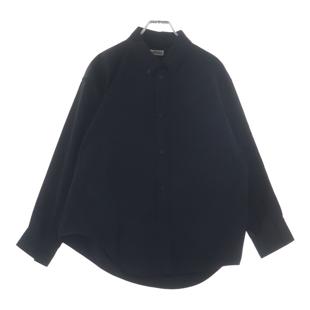 Balenciaga Chest Pocket Logo Embroidery Button Down Jacket Long Sleeve Shirt
