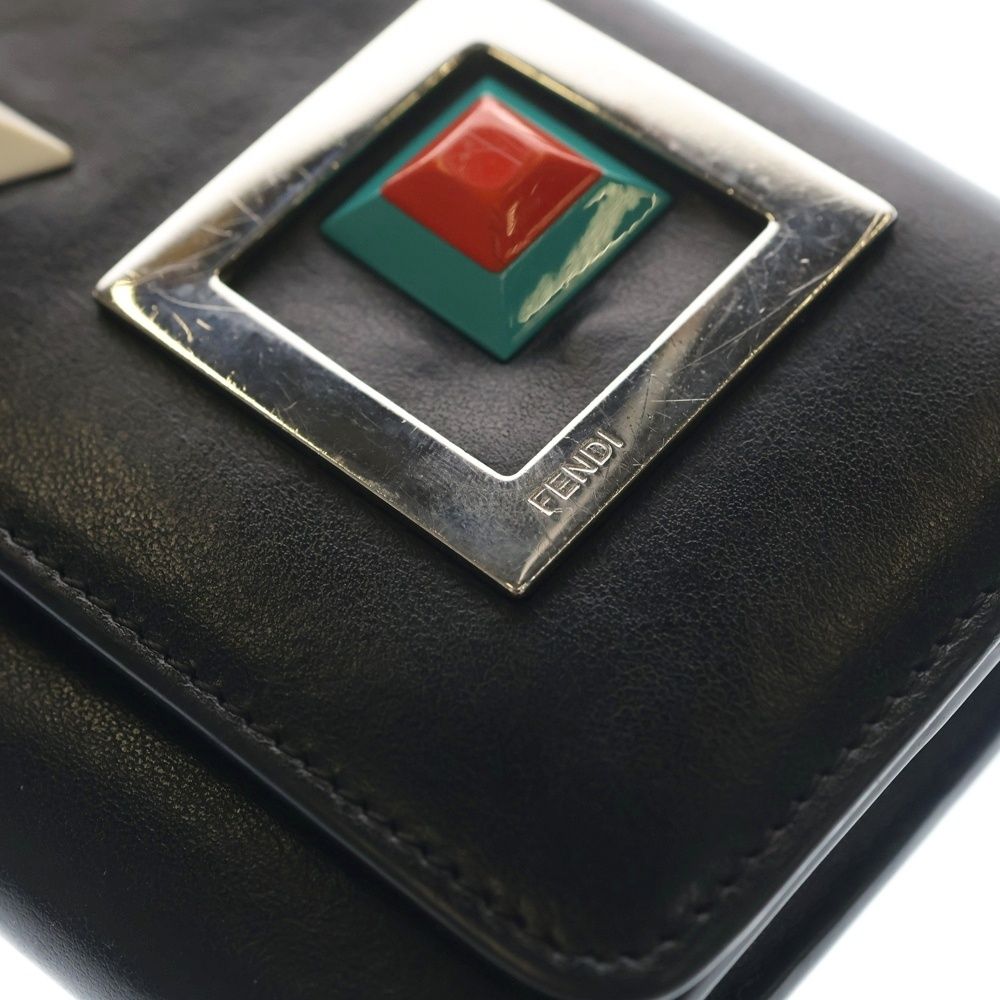 Fendi Chain Wallet Hypnotize Leather Black — view 5