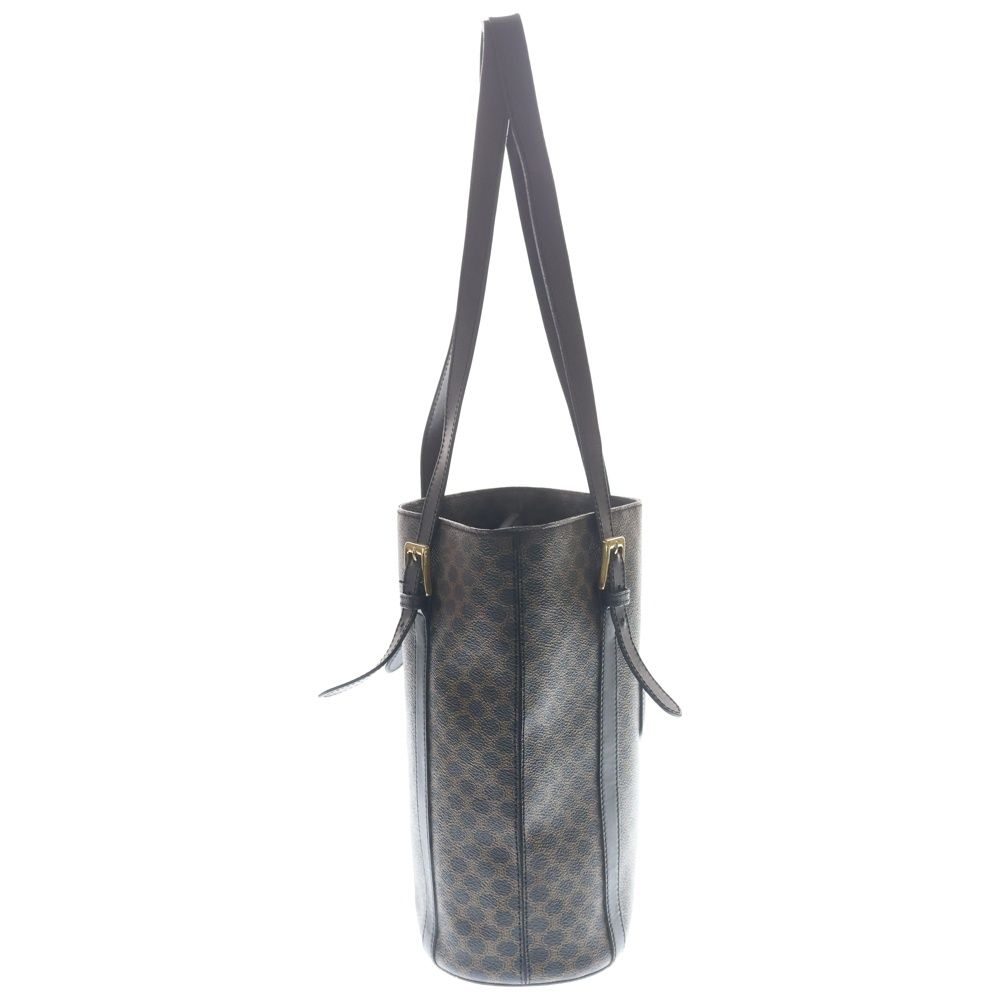 Celine Macadam Bucket Tote Black Leather Gold — view 3