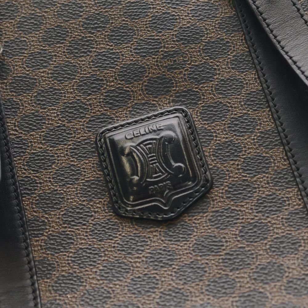 Celine Macadam Bucket Tote Black Leather Gold — view 5