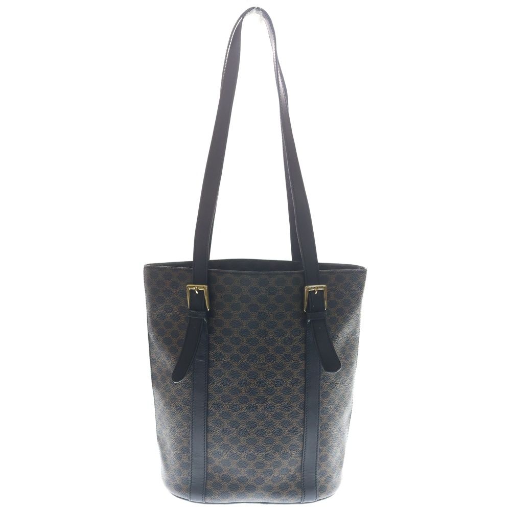 Celine Macadam Bucket Tote Black Leather Gold — view 2