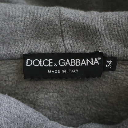 Dolce & Gabbana Graphic Logo Hoodie Print Pullover Gray — view 5