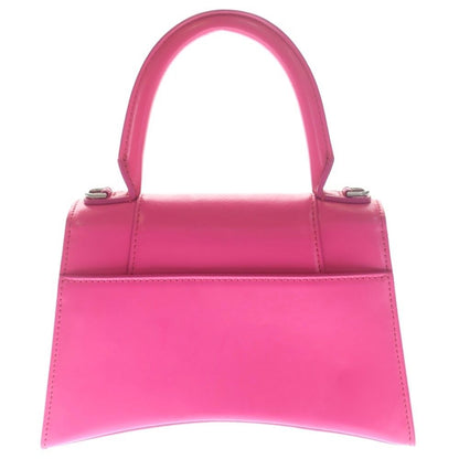 Balenciaga Hourglass Top Handle 2-Way Shoulder Bag Pink Leather Silver — view 2