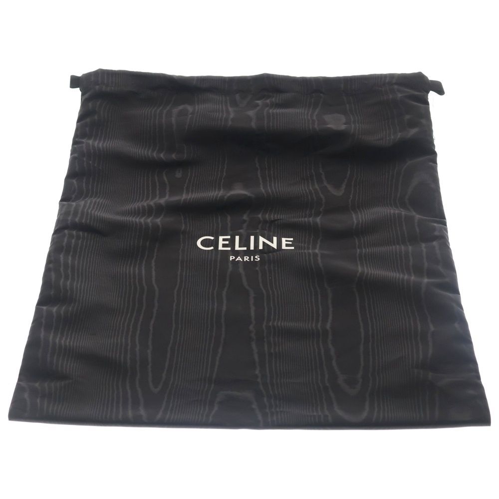 Celine Triomphe Tote Black Leather Silver — view 6