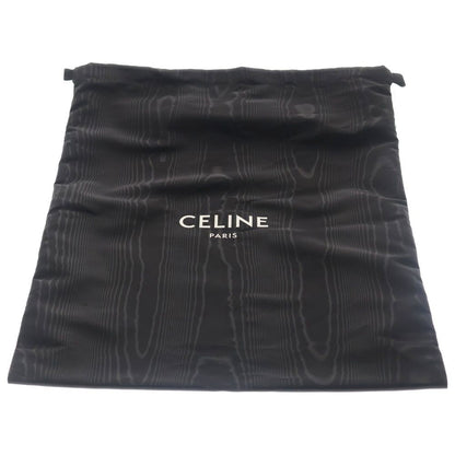 Celine Triomphe Tote Black Leather Silver — view 6